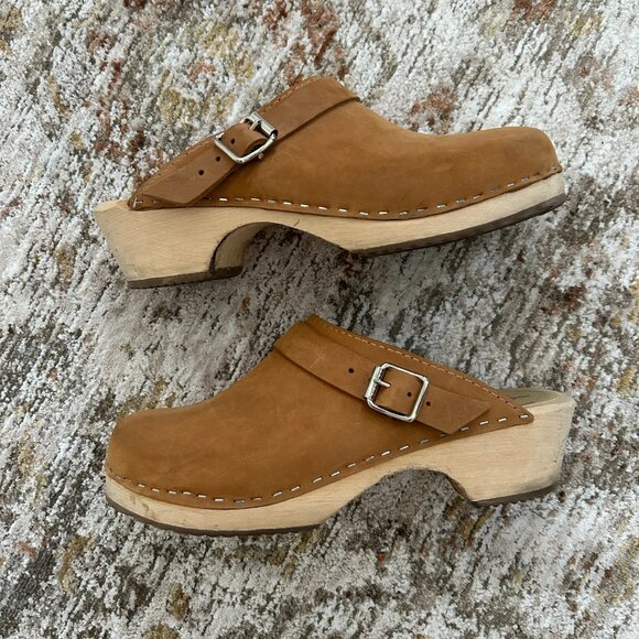 Lotta's from Stockholm Classic Brown/Tan Clogs in Oiled Nubuck (size 38) - Picture 2 of 8